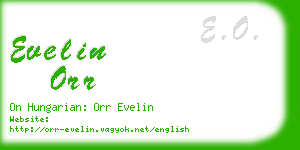 evelin orr business card